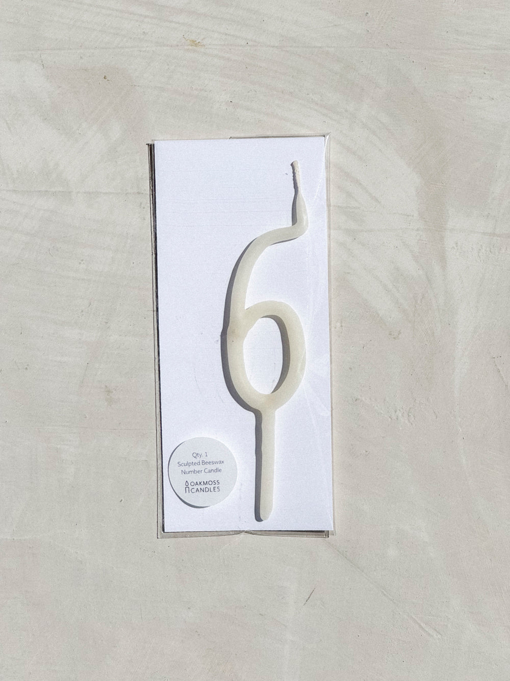 Hand Dipped Beeswax Number Candles