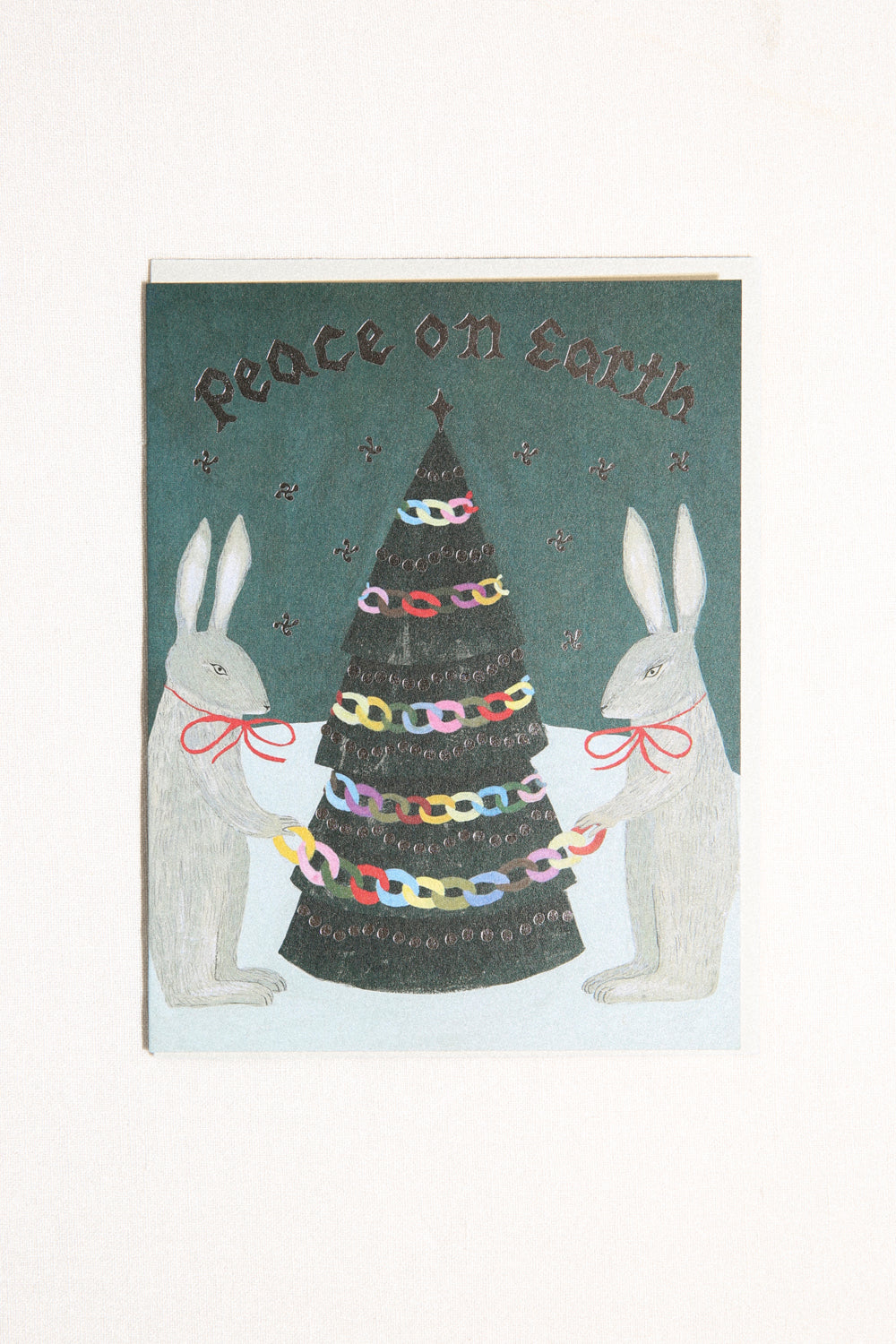 Peace Rabbits Holiday Card