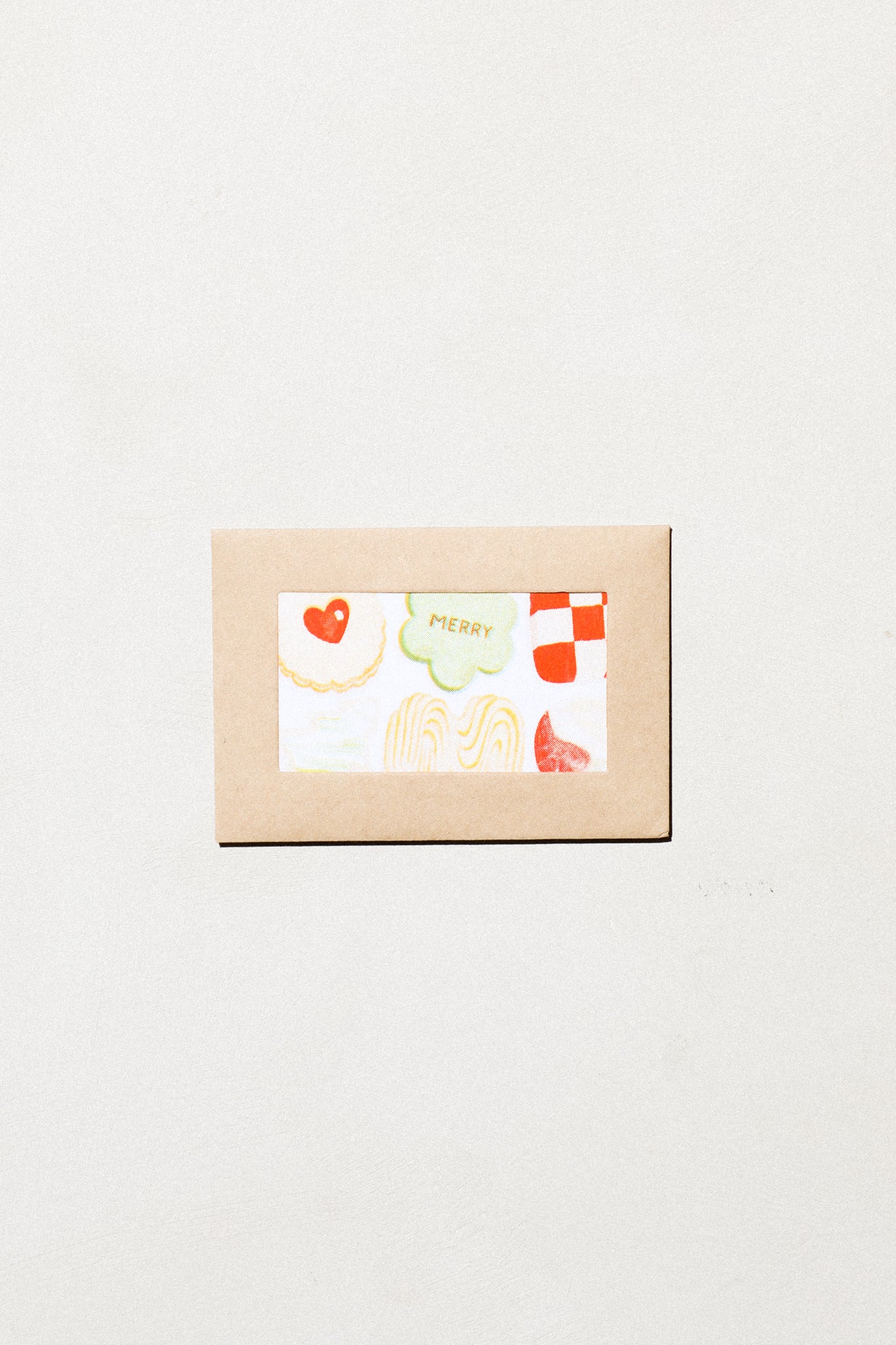 Holiday Cookies Mini Risograph Greeting Card