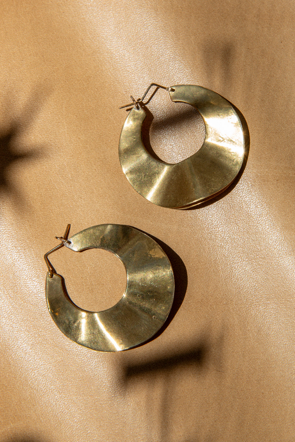 Loren Earrings - Brass