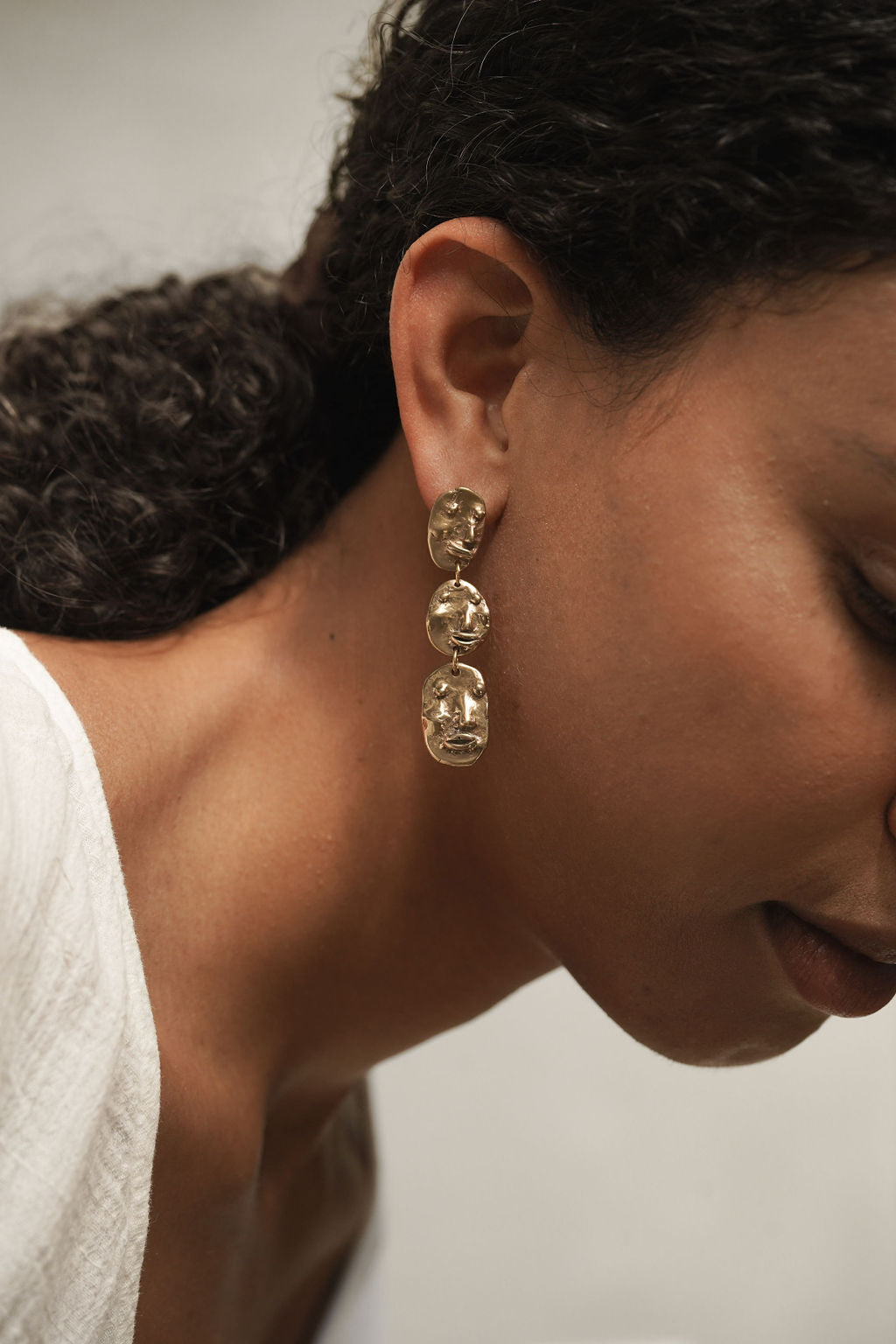 Face Droplet Earrings