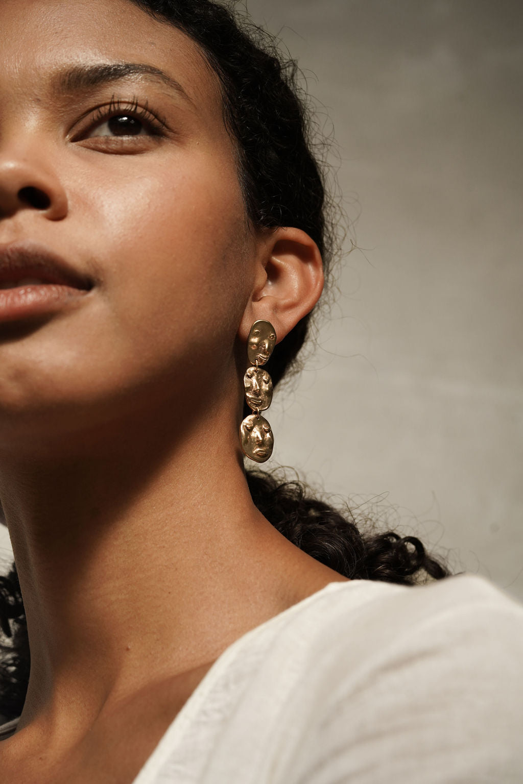 Face Droplet Earrings