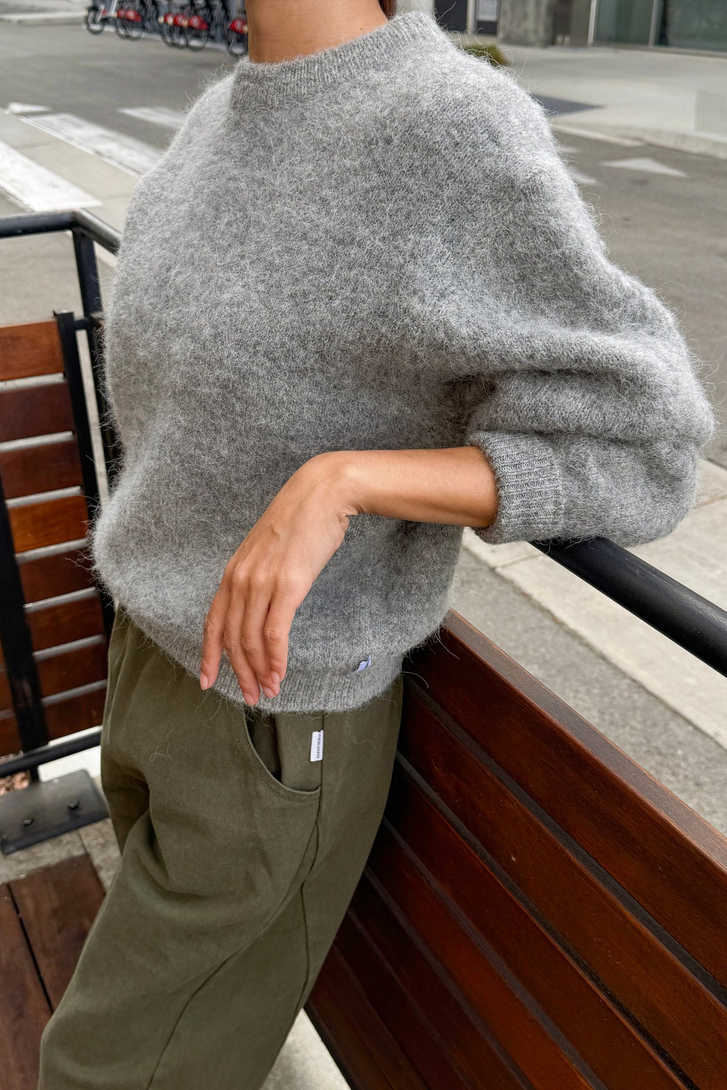 Elio Alpaca Crewneck Sweater