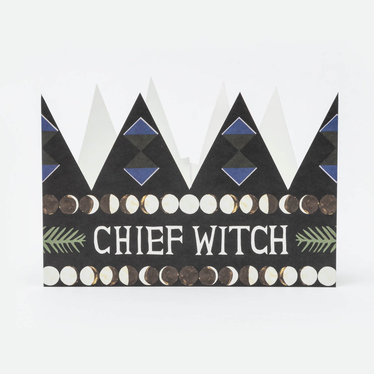 Chief Witch Greeting Card and Party Hat