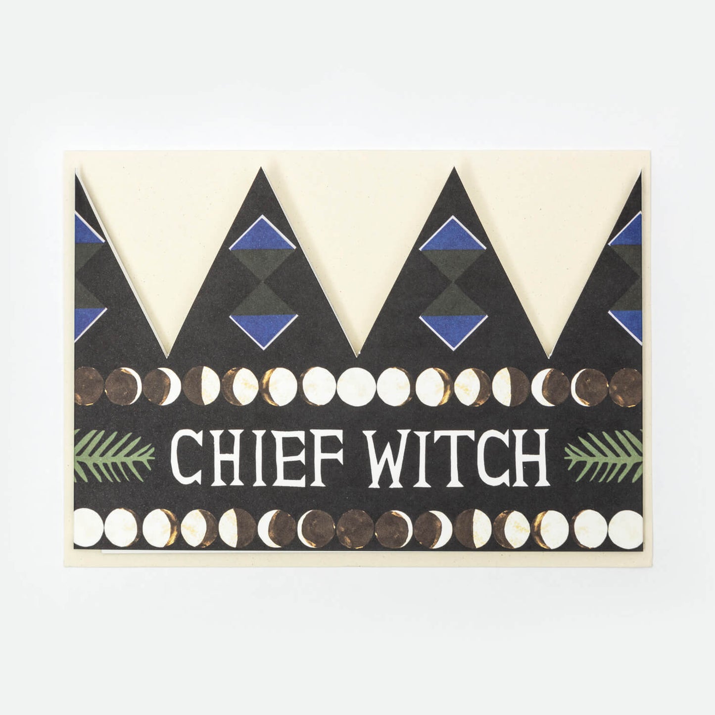 Chief Witch Greeting Card and Party Hat