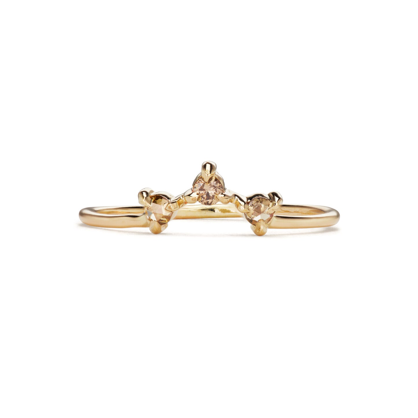 Brown Champagne Diamond Willow Ring