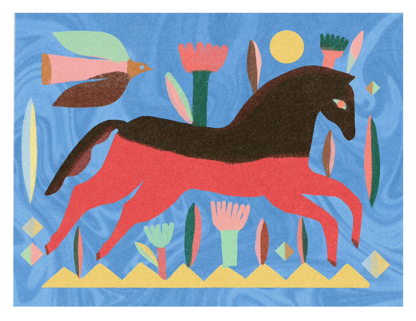 Red Horse / Art Print