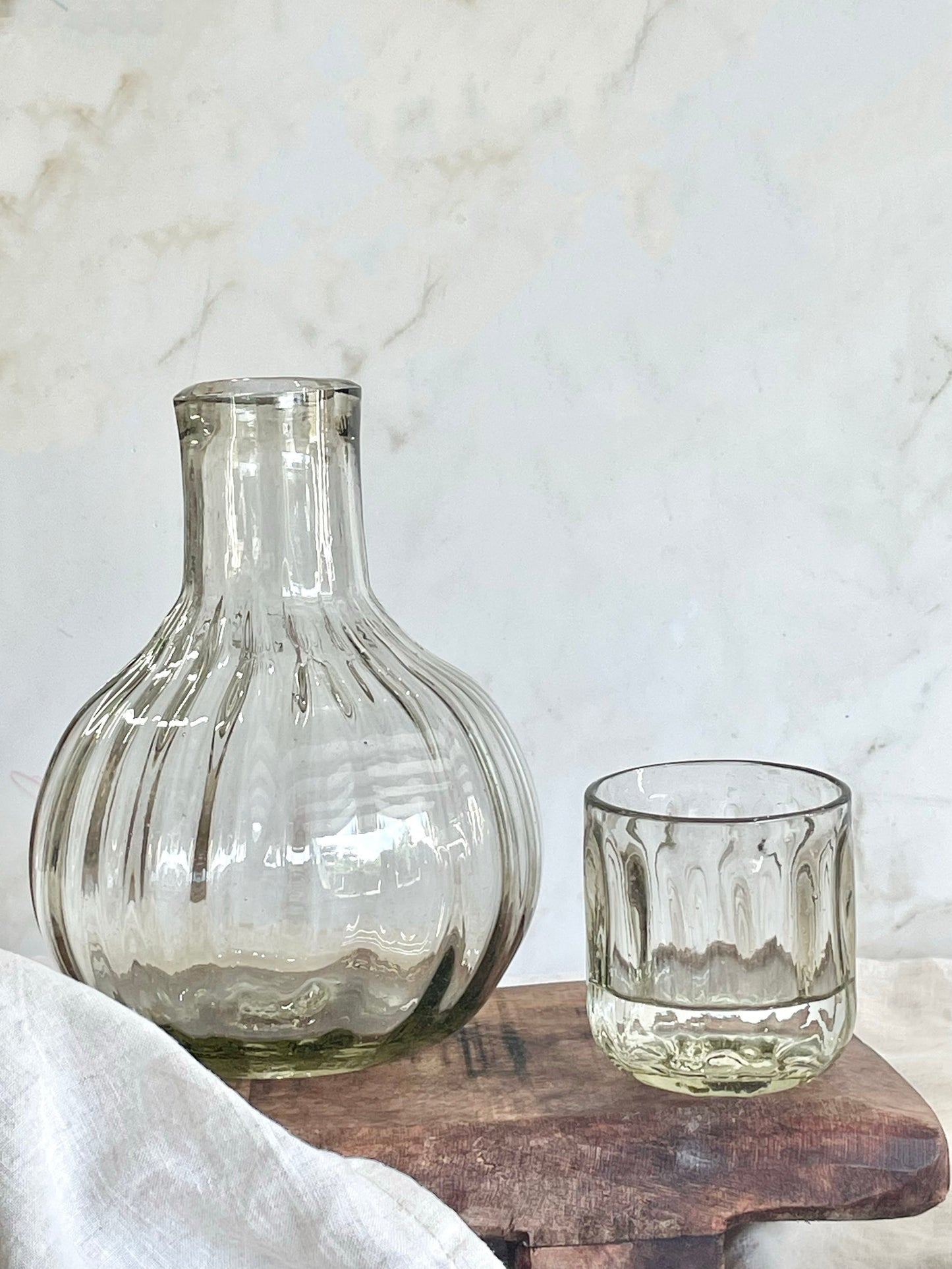 Fluted Short Carafe Set
