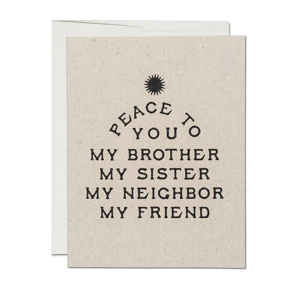 Peace to You Greeting Card
