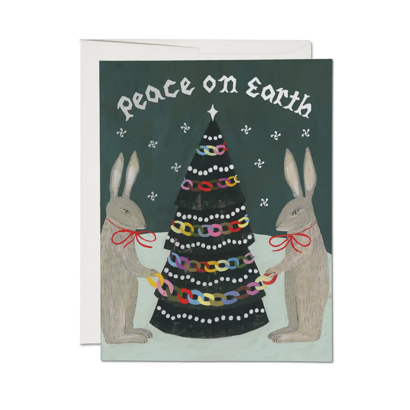 Peace Rabbits Holiday Card