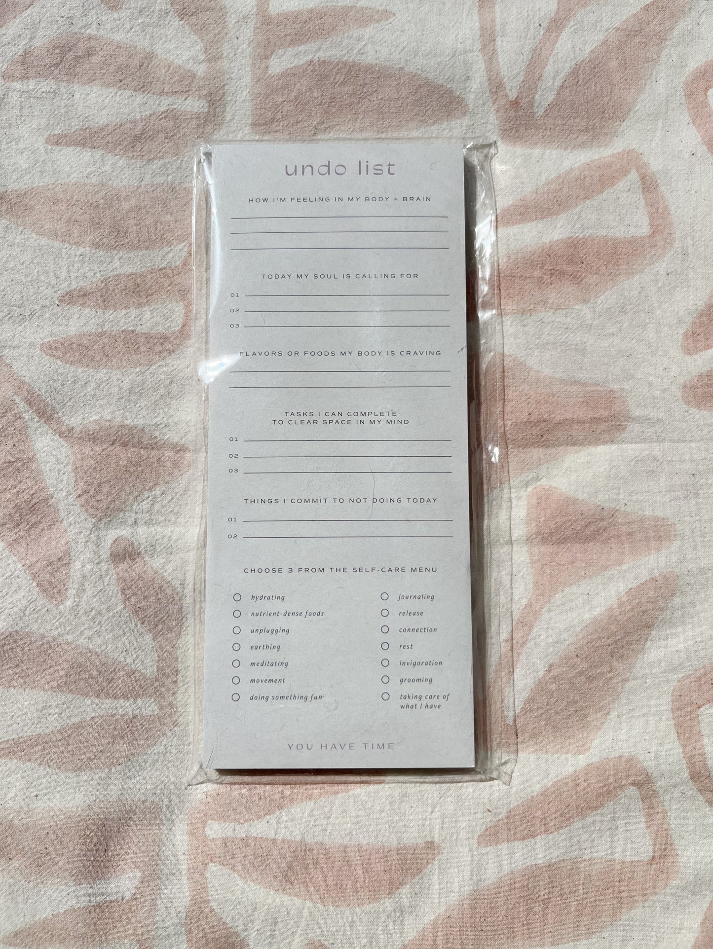 Undo List