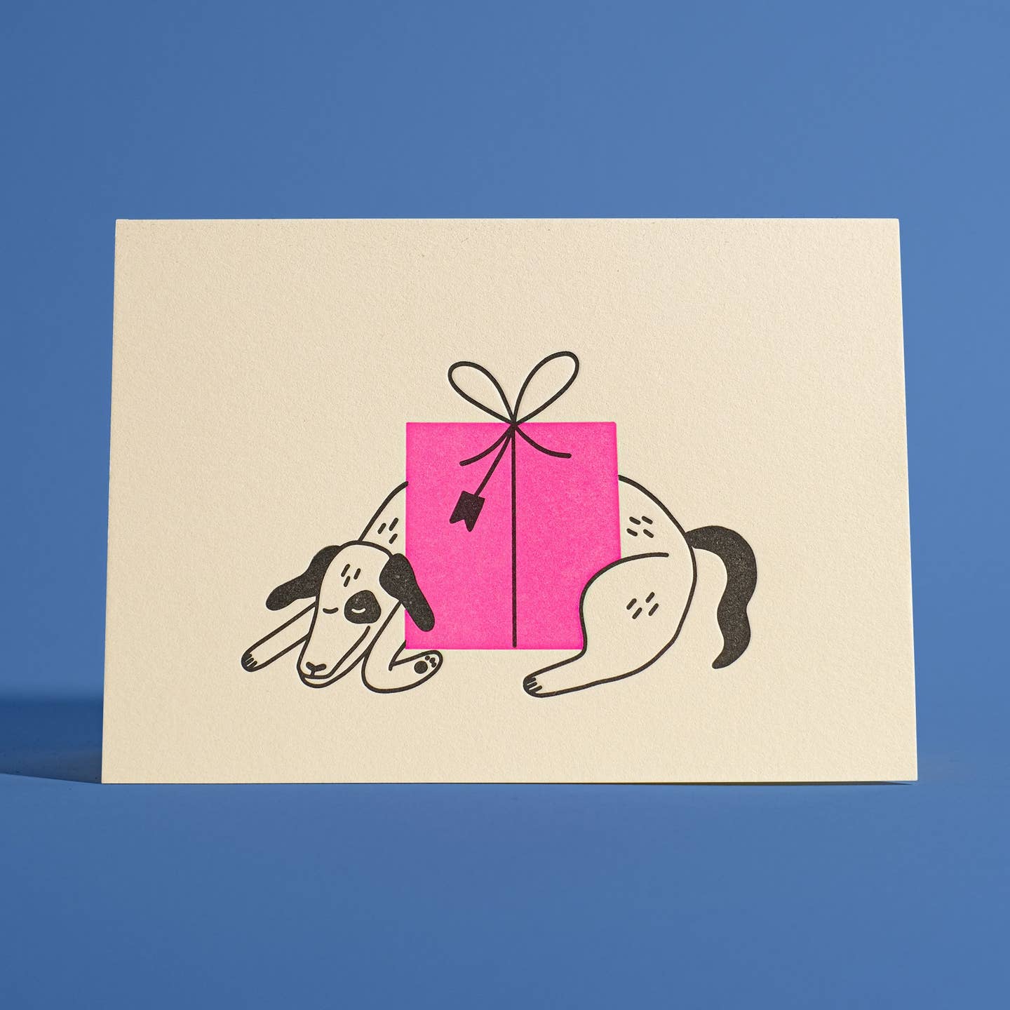Dog Present Greeting Card
