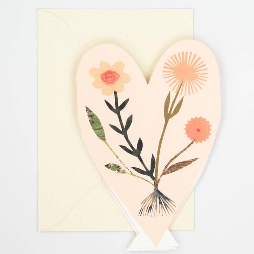 Hearts Concertina Greeting Card