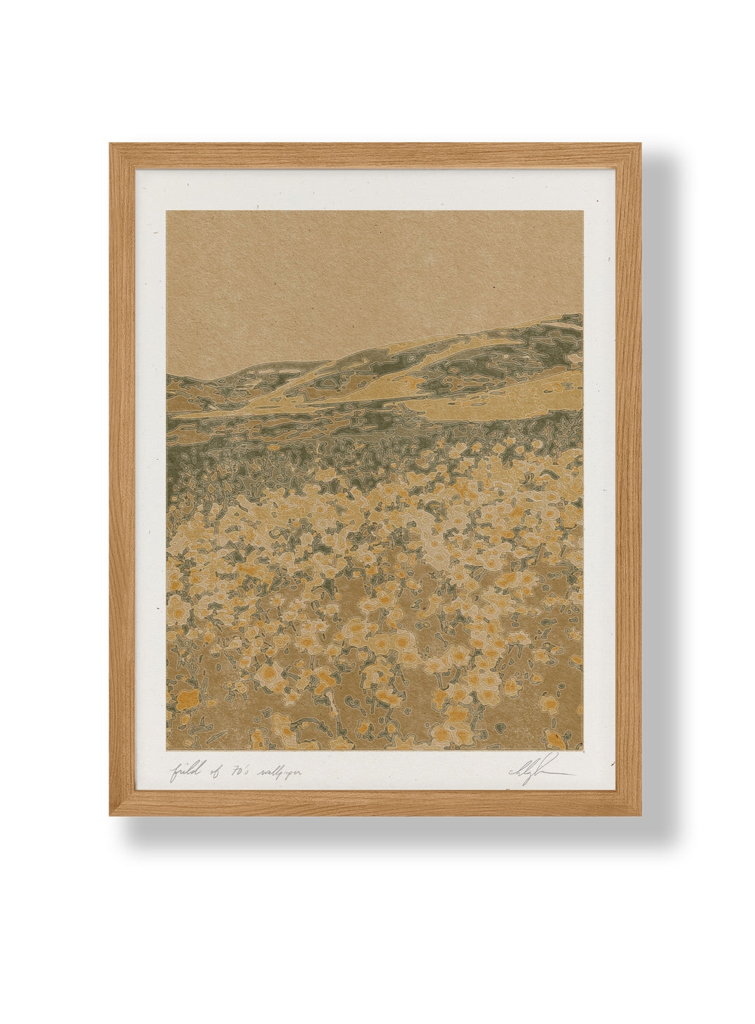 Field of 70's Wallpaper Print