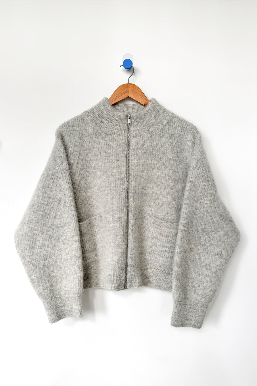 Alpaca Zip Front Jacket