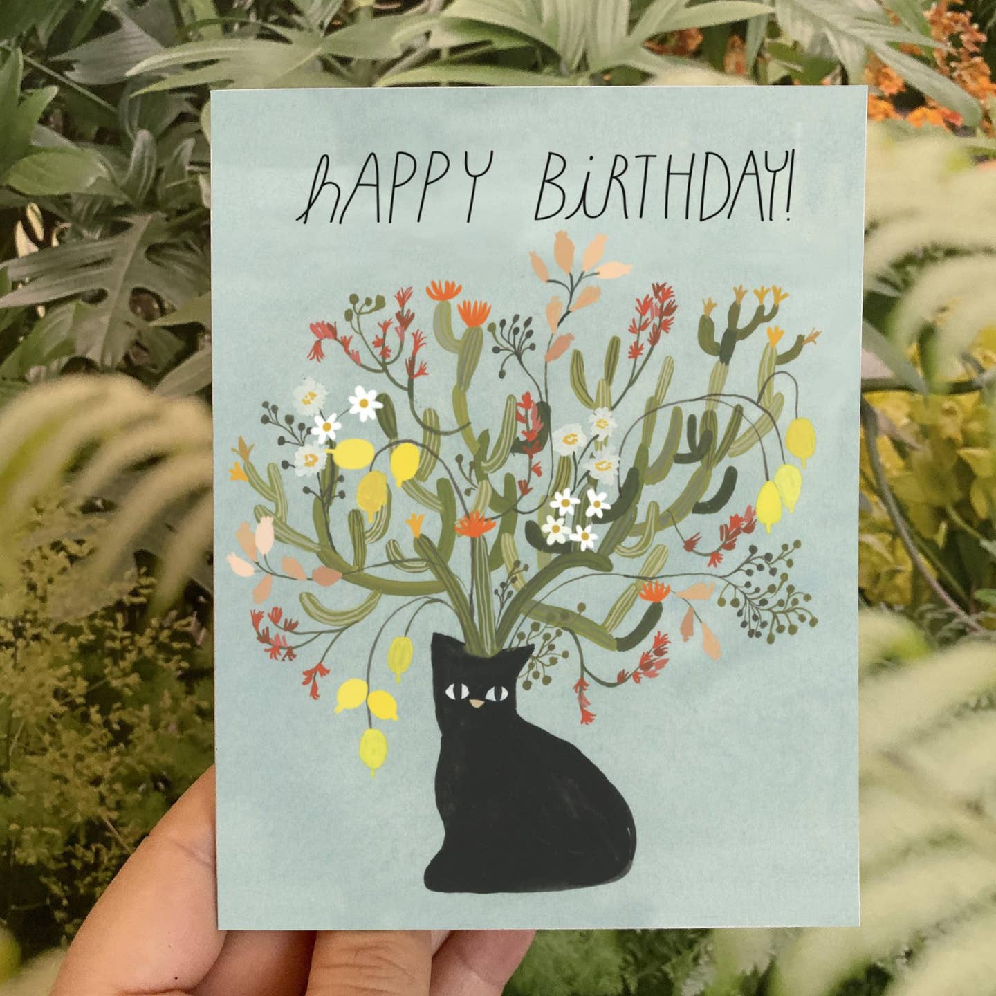 Birthday Cat Greeting Card