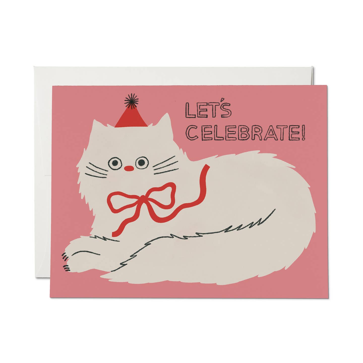 Let's Celebrate Cat Greeting Card