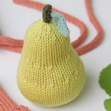 Baby Rattle - Pear