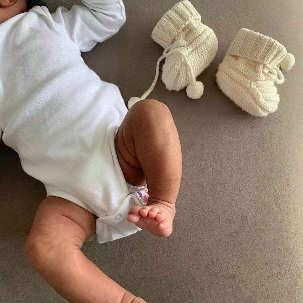 Knit Baby Booties