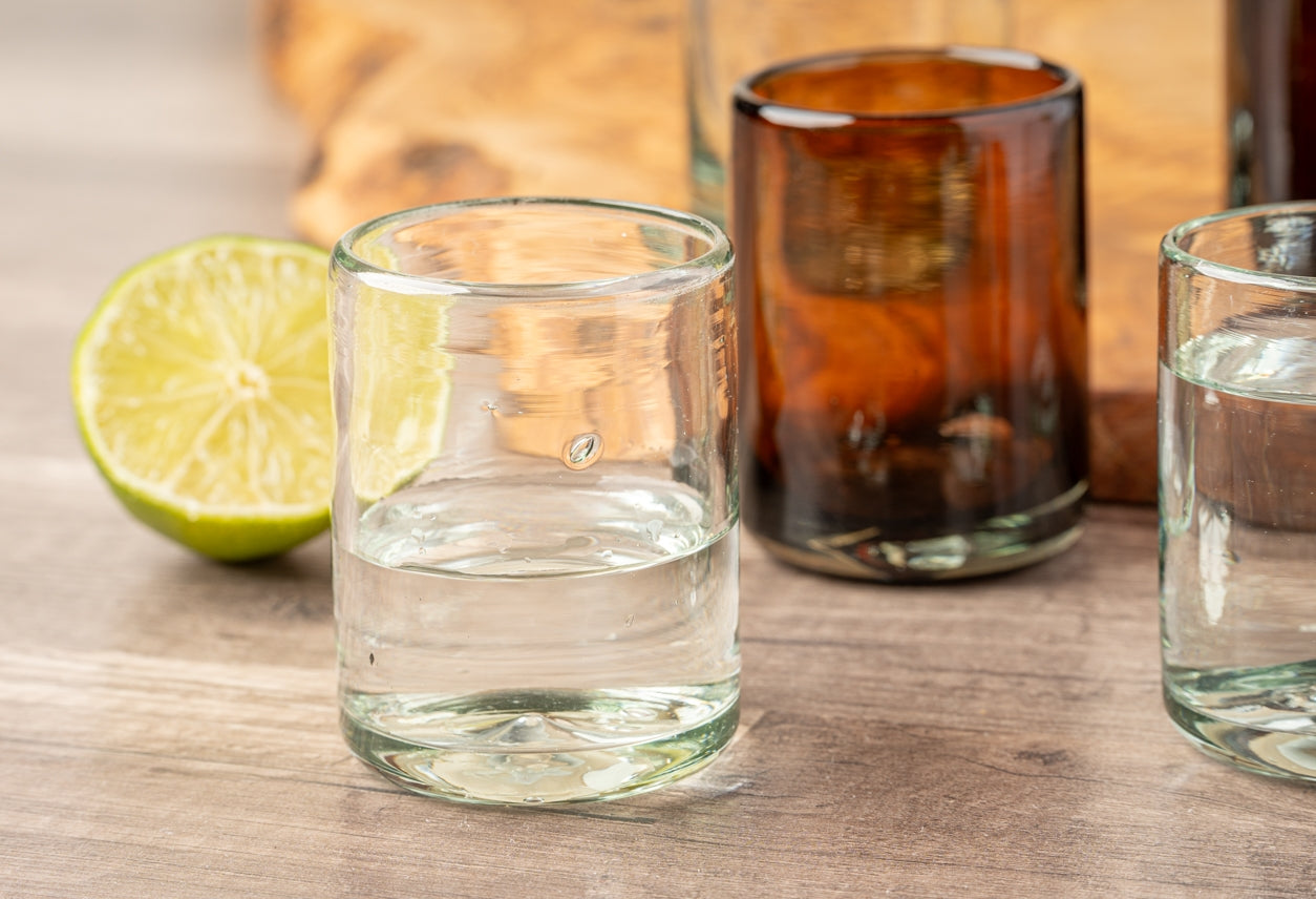 Mexican Handblown Shooter Glass