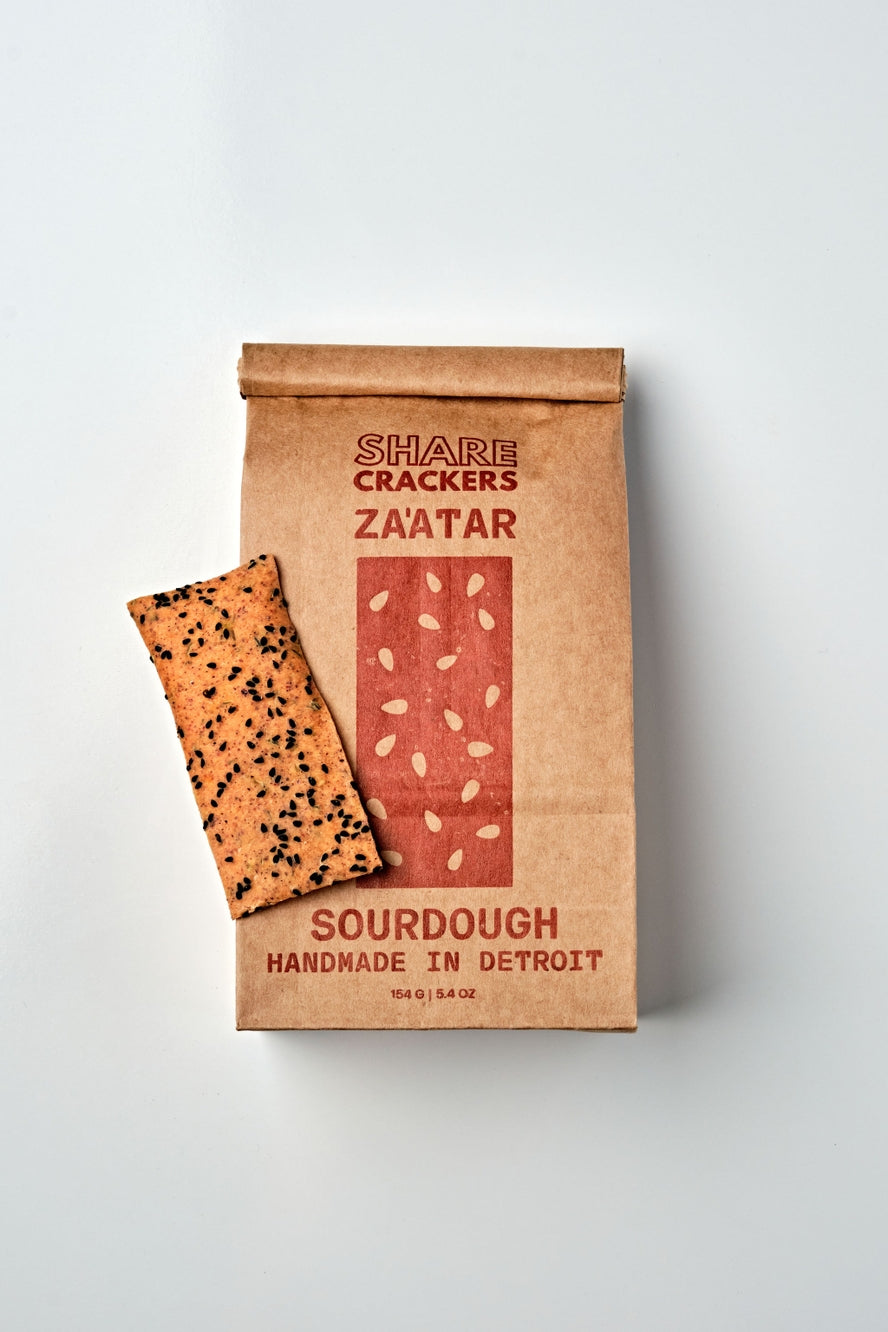 Za'atar Sourdough Crackers