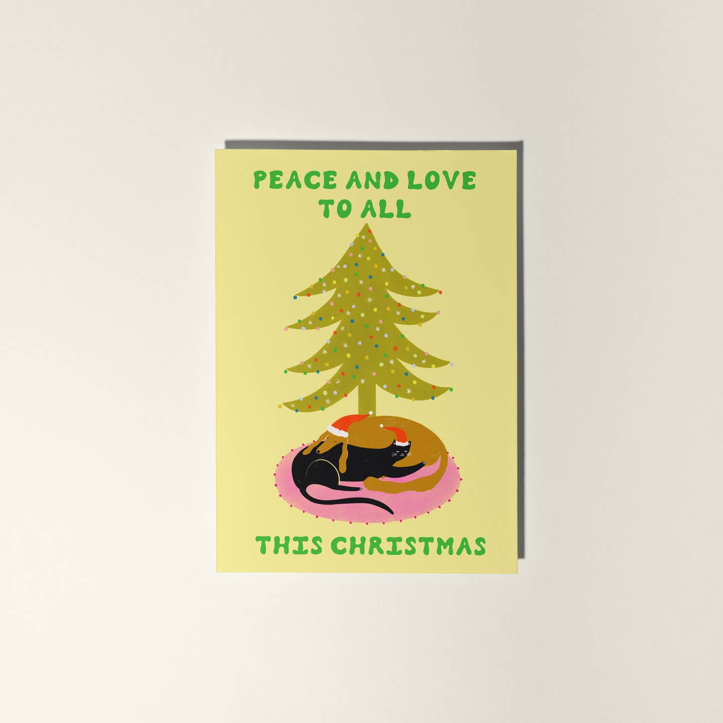 Peace and Love Pets Greeting Card