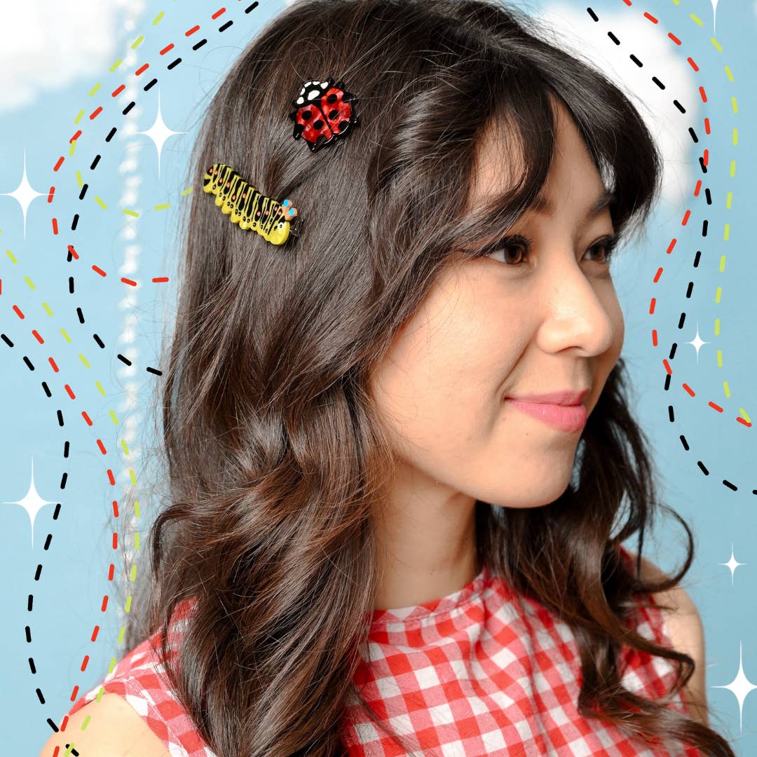 Caterpillar Hair Clip Set