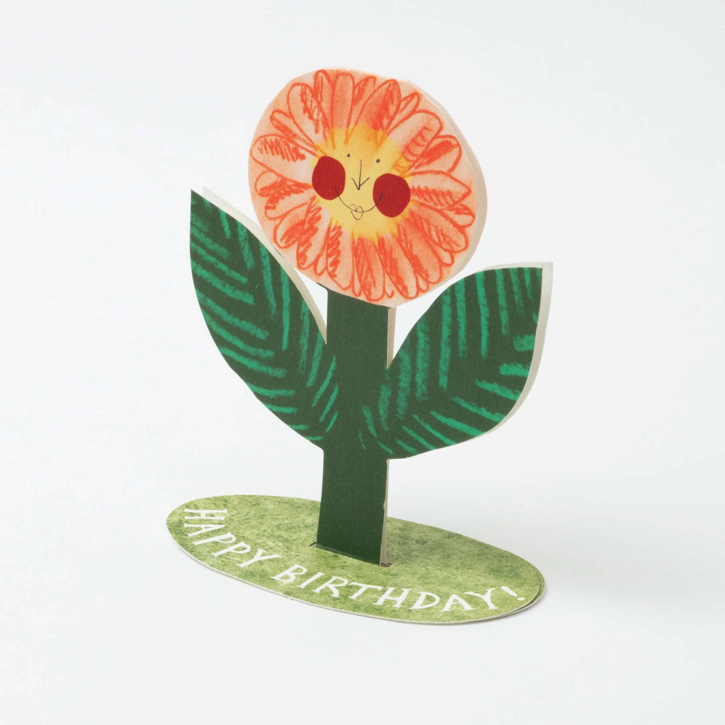 Birthday Flower Standing Greeting Card