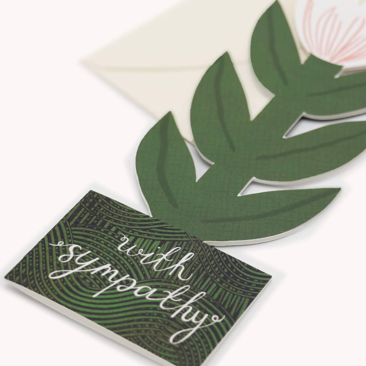 With Sympathy Flower Greeting Card
