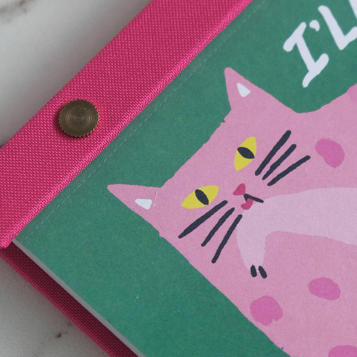 Pink Cat Weekly Planner Pad