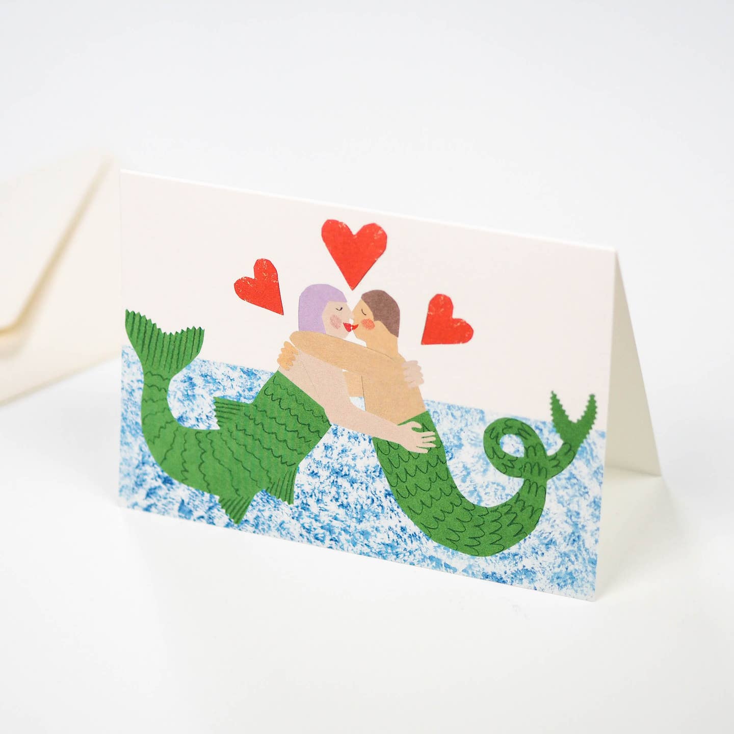 Mermaid Kiss Greeting Card