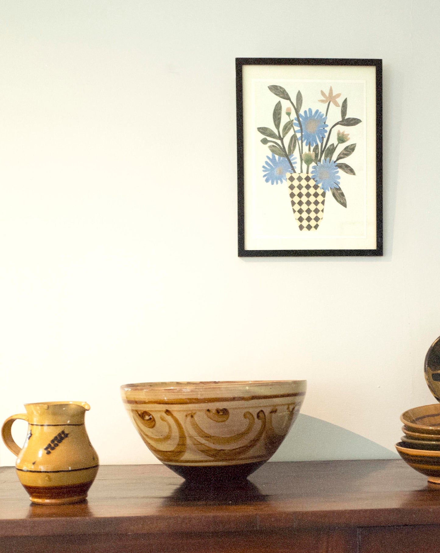 Chequer Vase Print