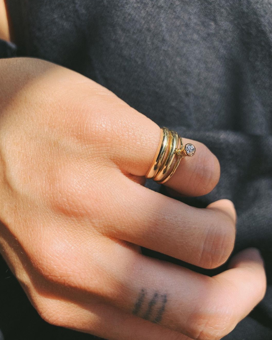 Tall Drop Ring