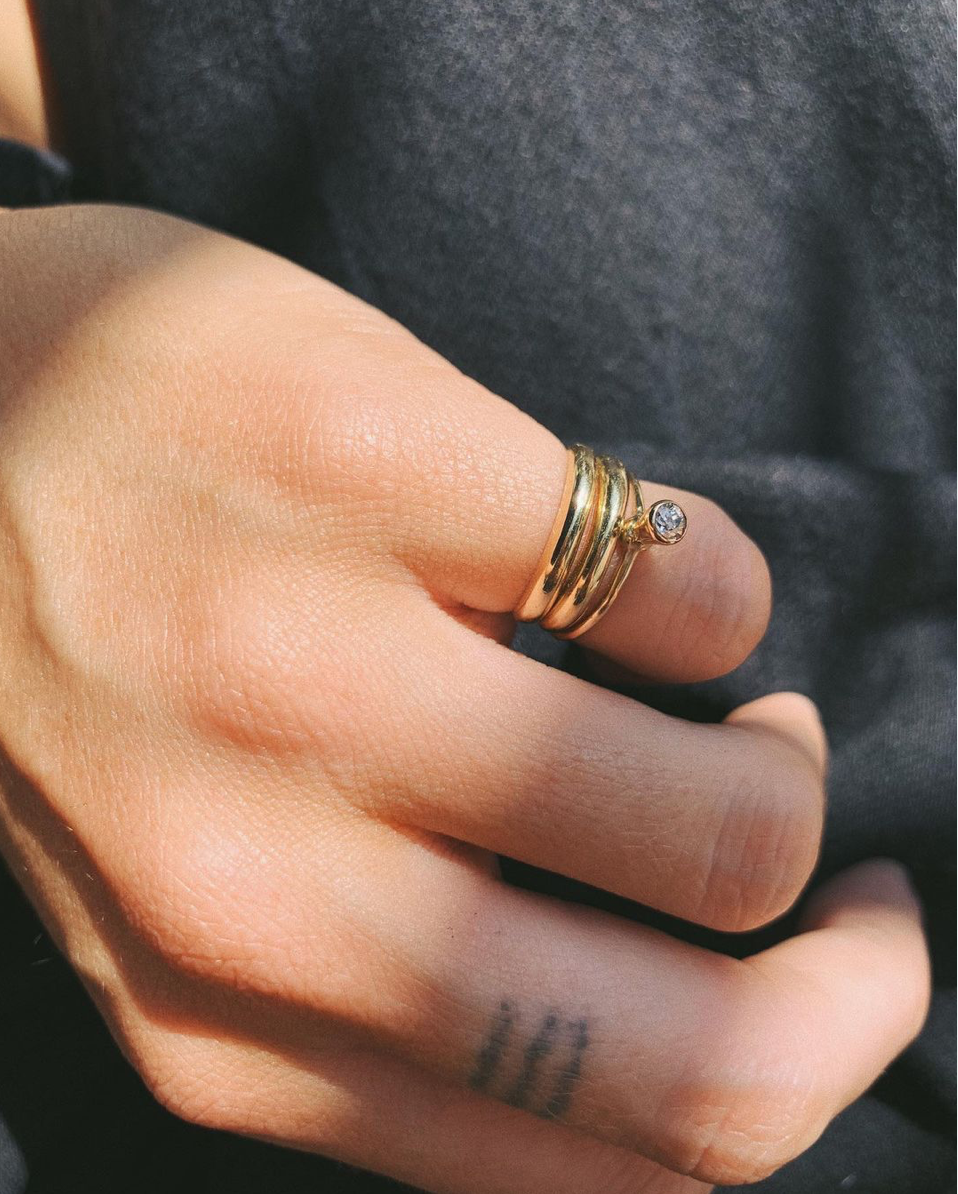 Tall Drop Ring