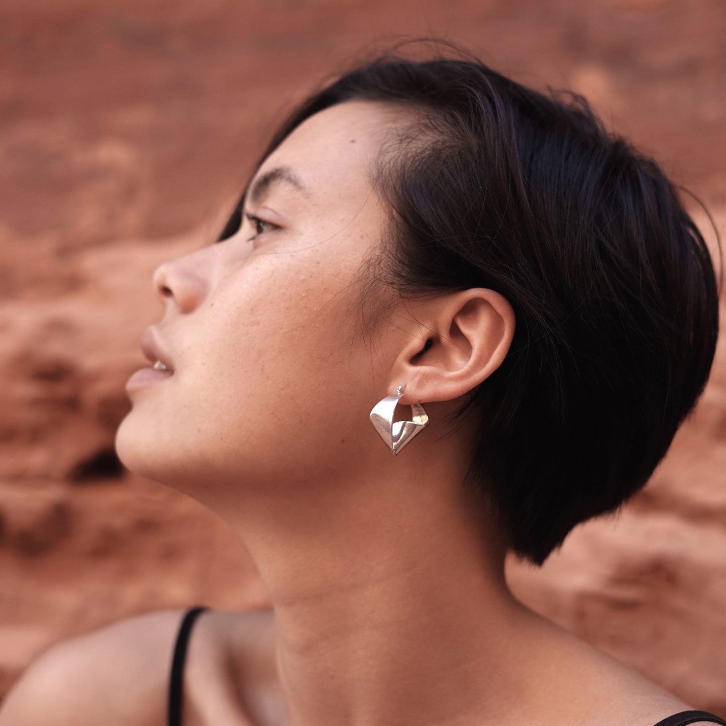 Petite Joan Earrings - Brass