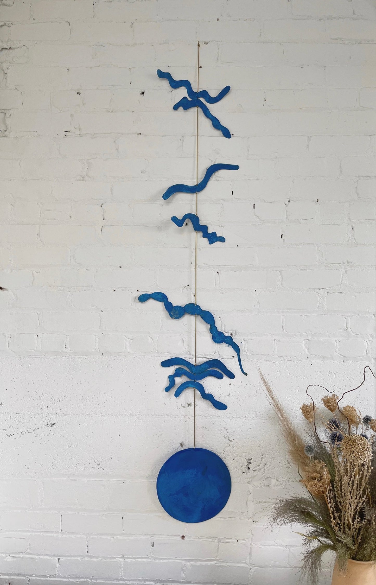 Kinetic Sculpture - Kelpy / Blue Patina