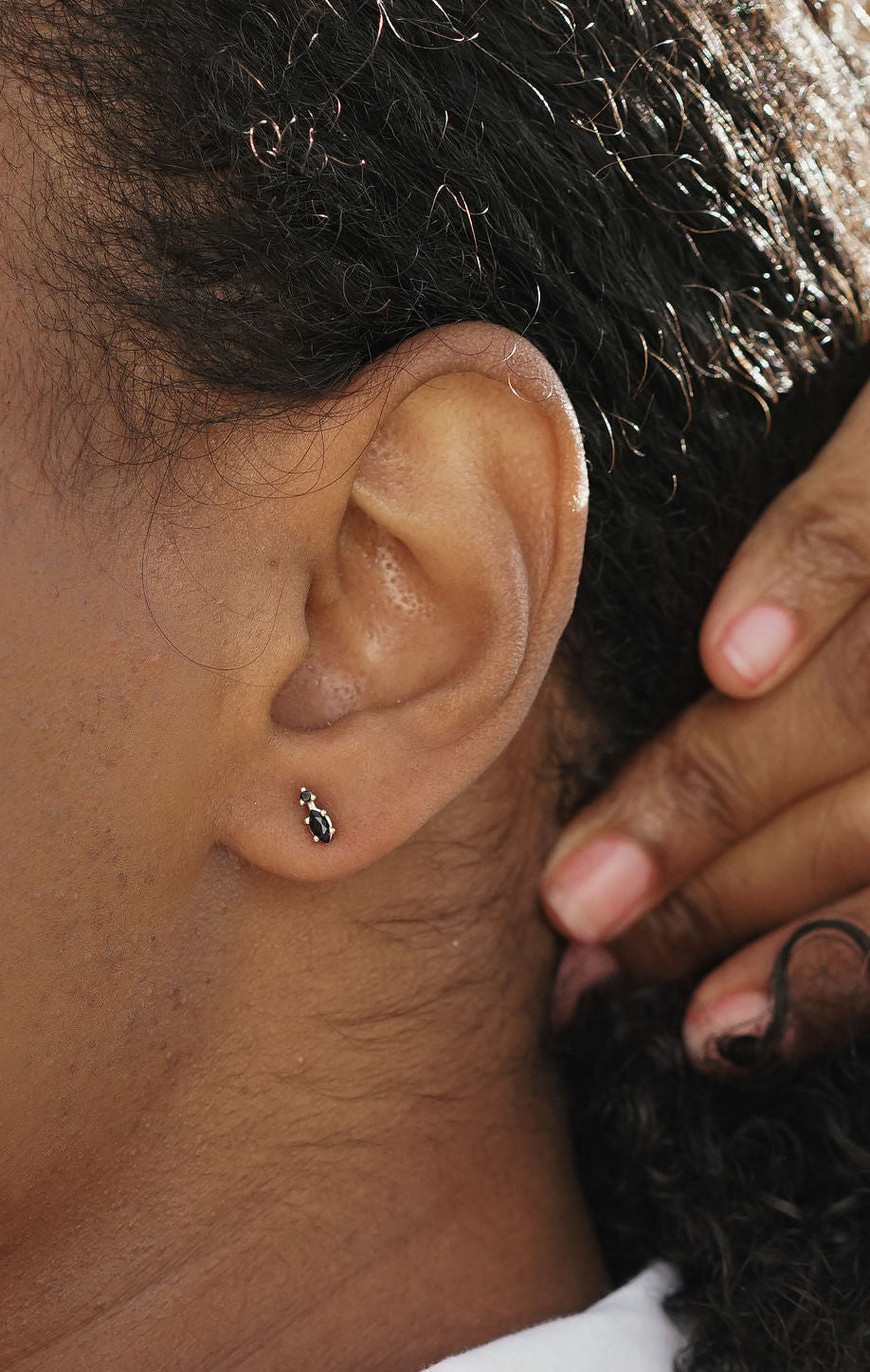 Marquise Onyx + Accent Studs