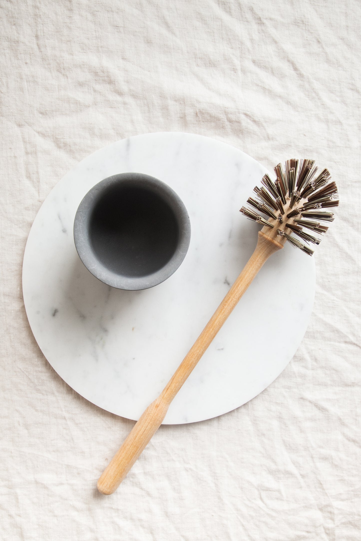 Toilet Brush + Concrete Holder