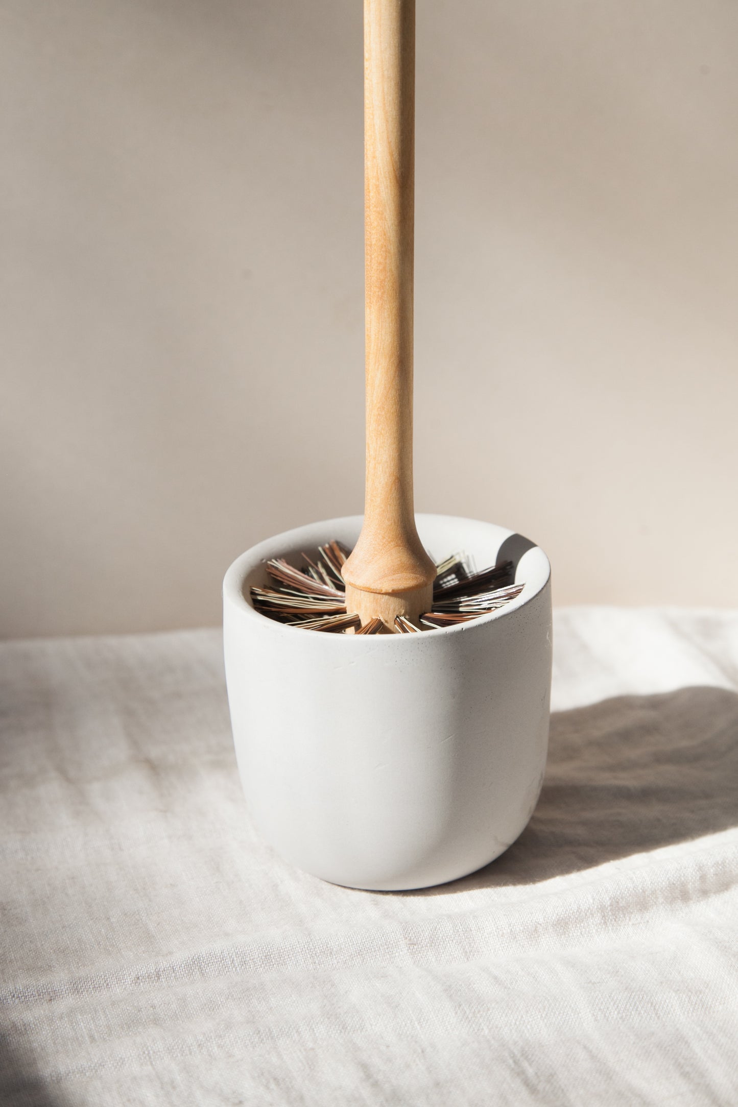 Toilet Brush + Concrete Holder