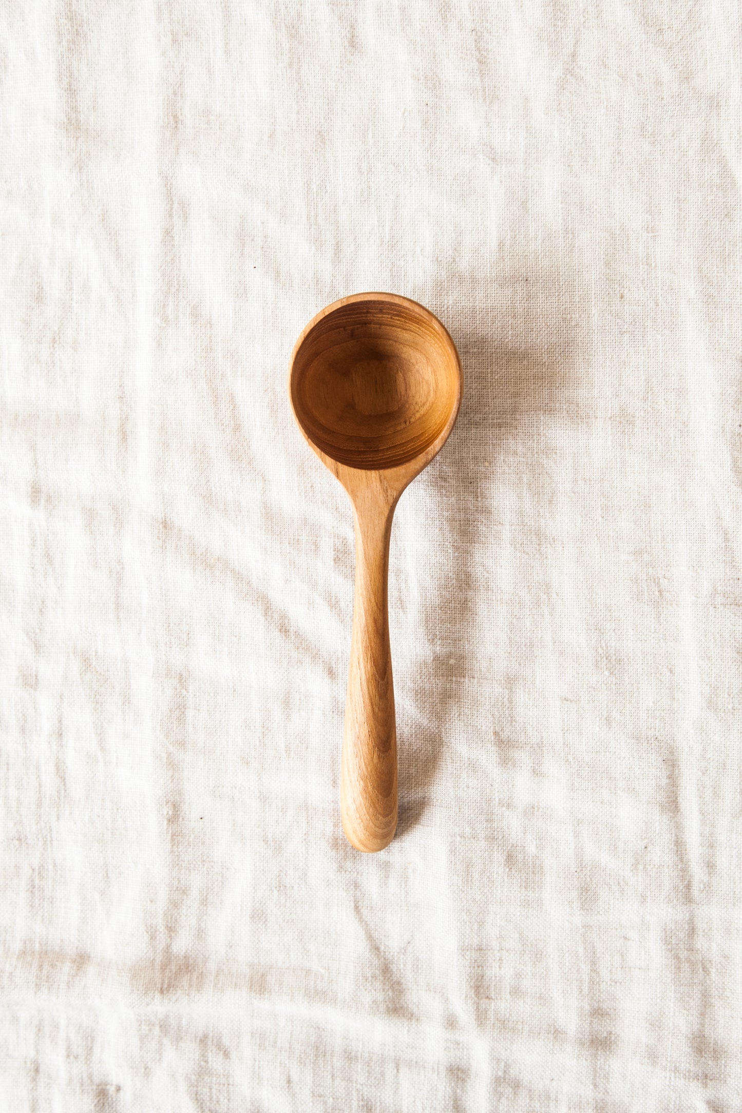 Long Teak Coffee Scoop