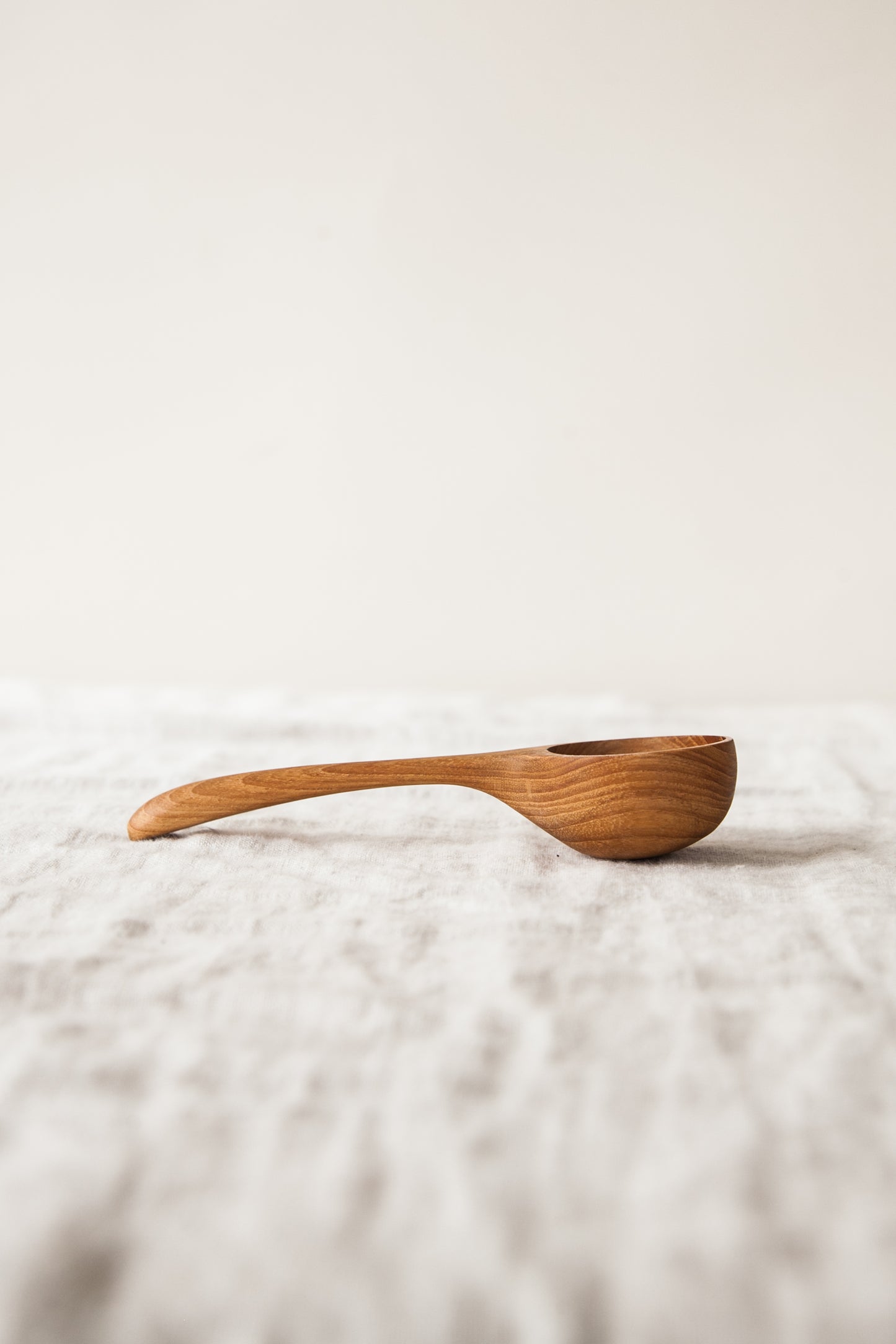 Long Teak Coffee Scoop