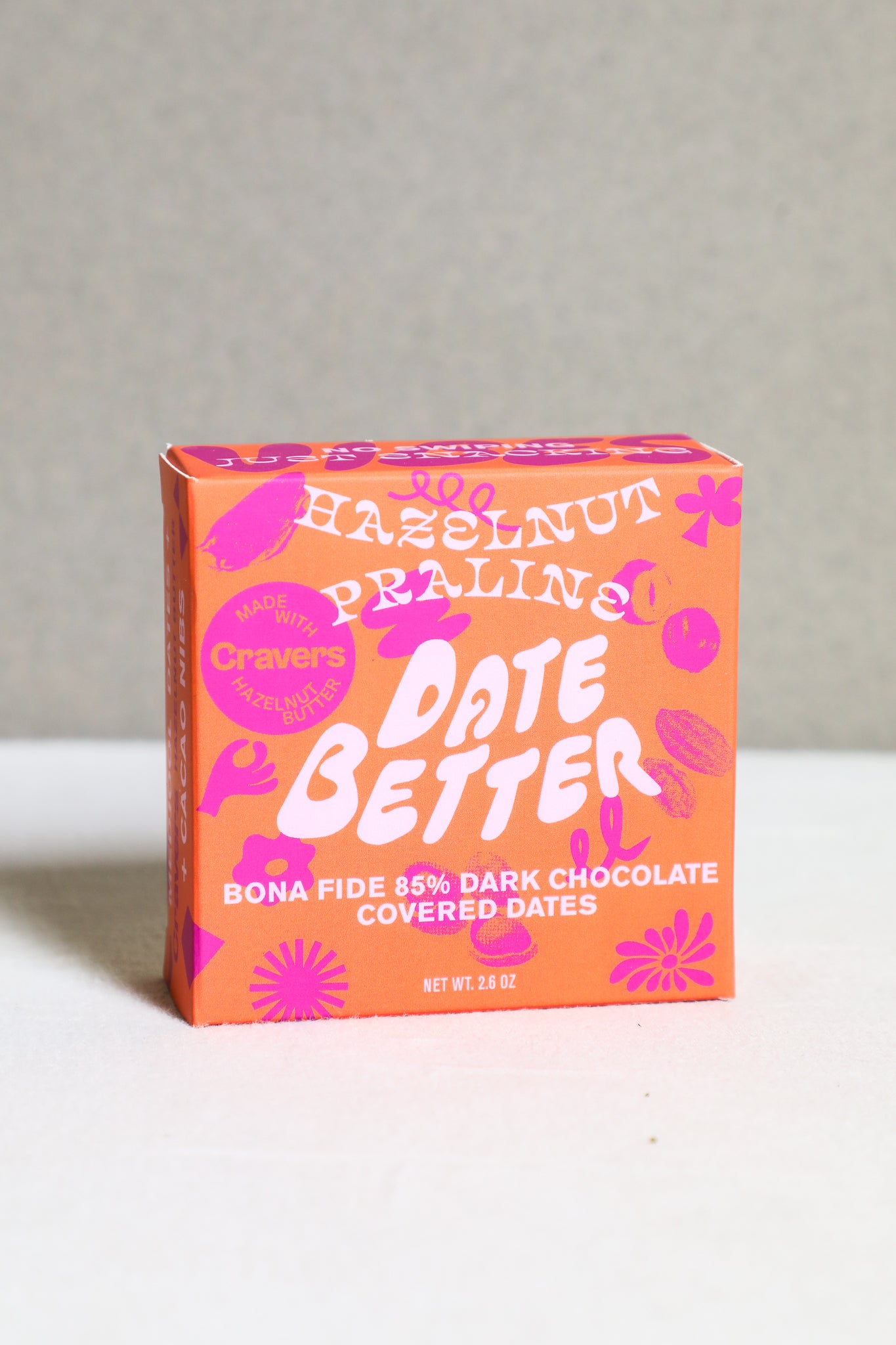 Dark Chocolate Covered Dates / Hazelnut Praline