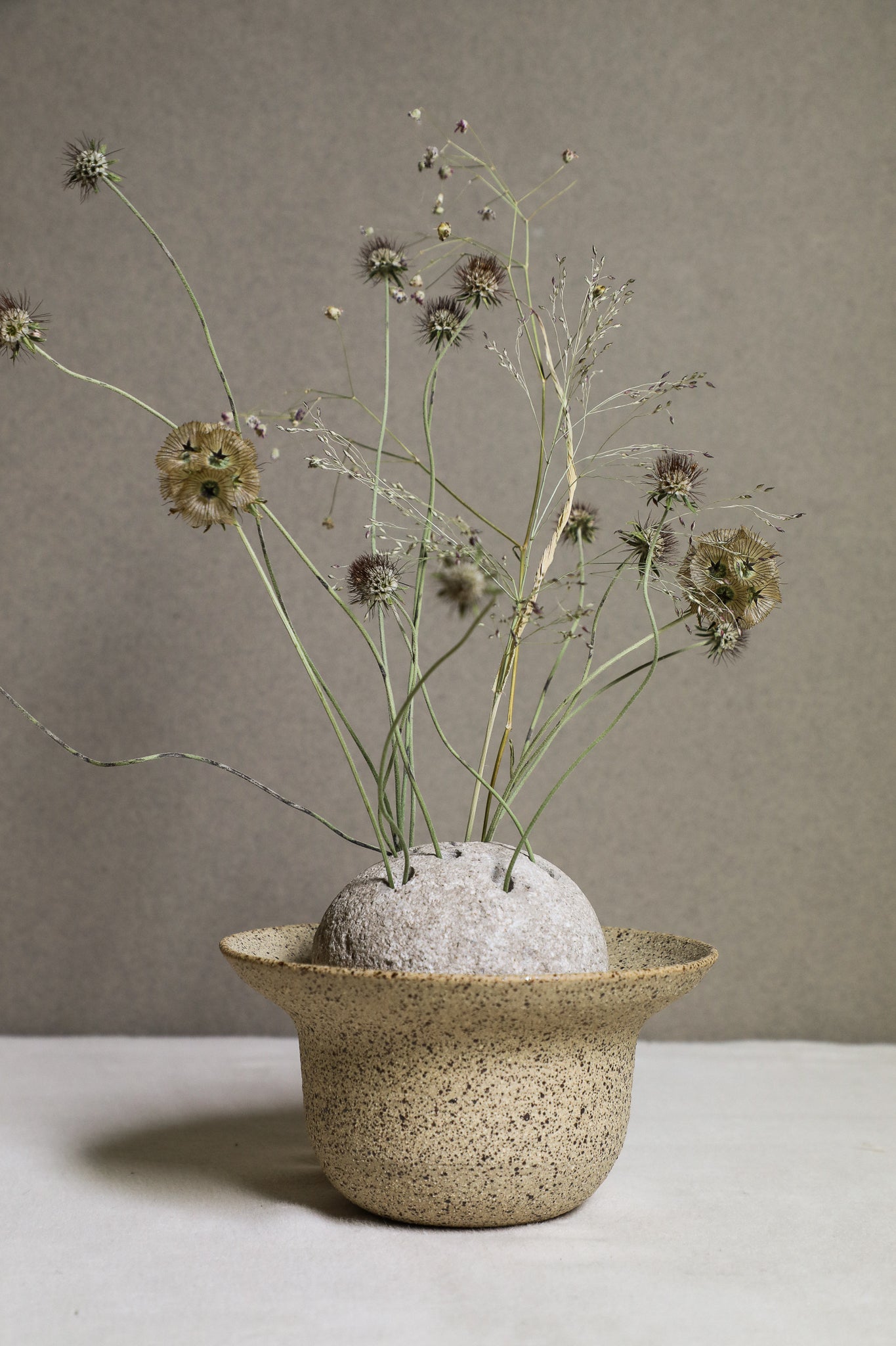 Stone Floral Frog