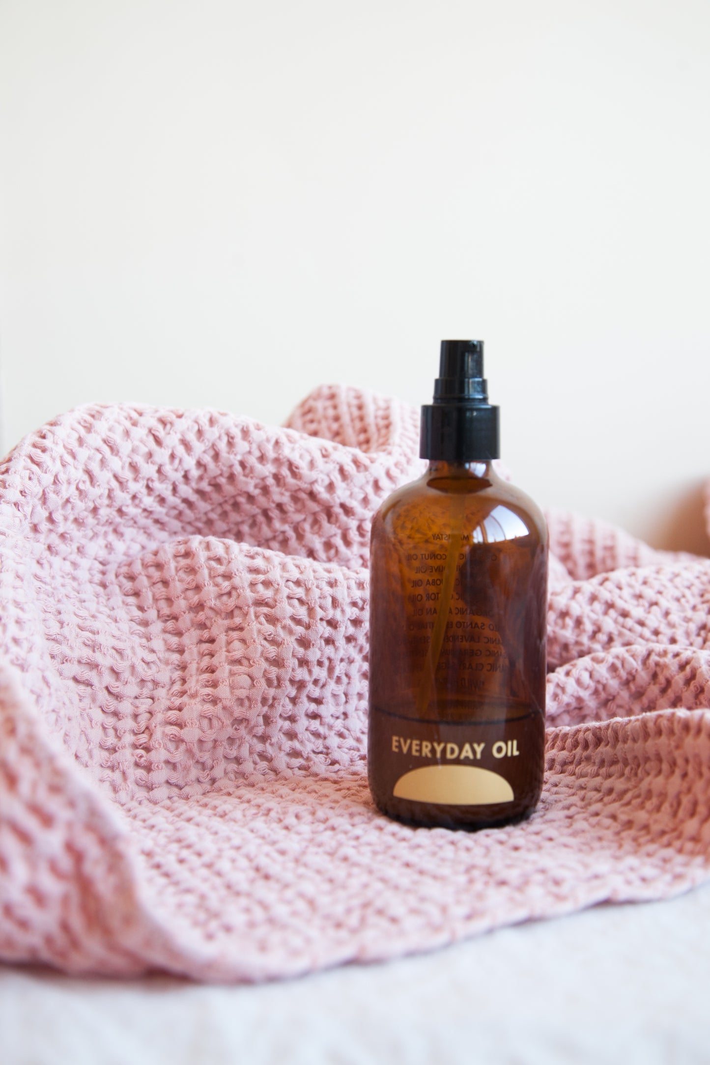 Cotton Waffle Weave Towel / Blush