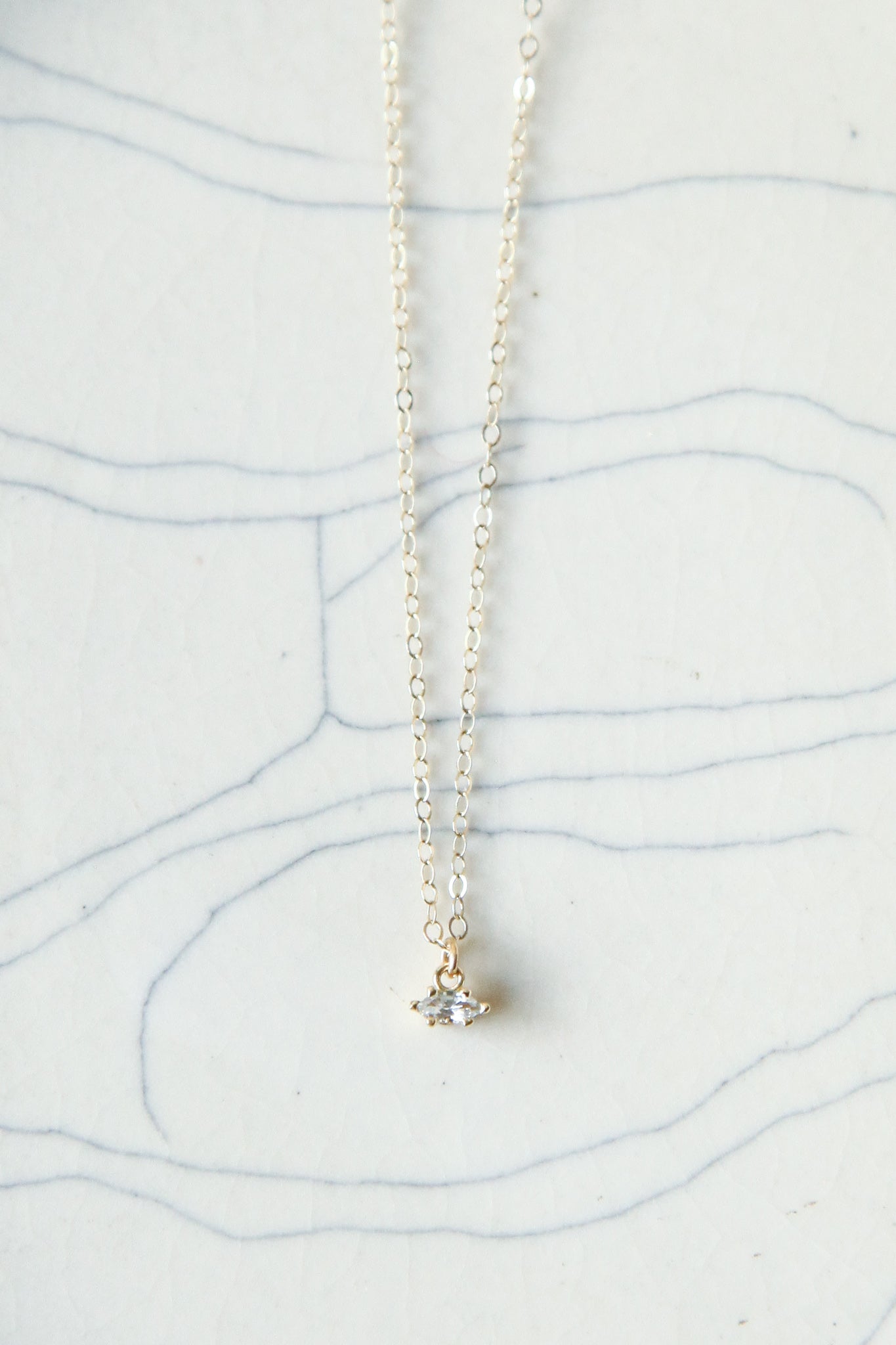 Marquise Necklace - Diamond