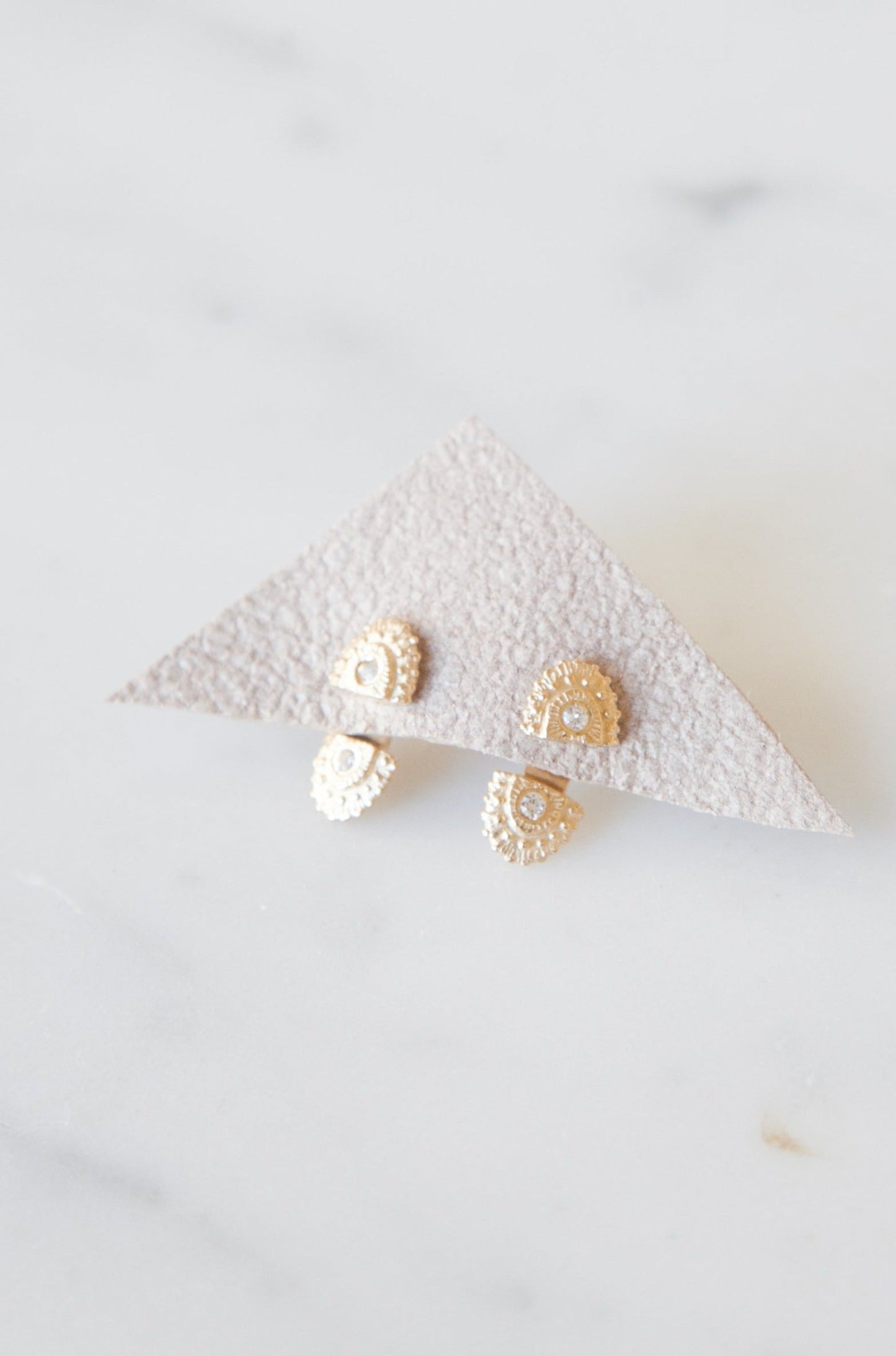 Relic Studs - Solid 14K Gold