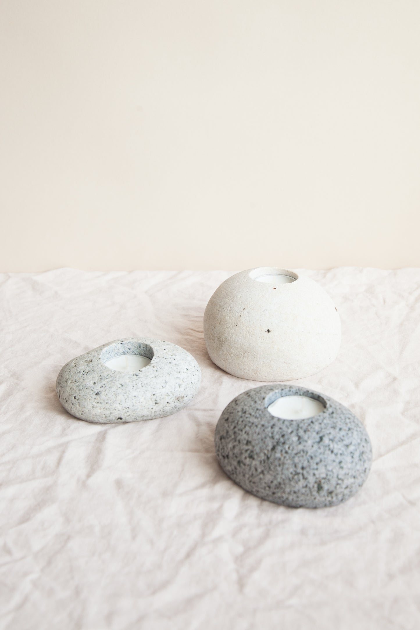 Beach Stone Tea Light