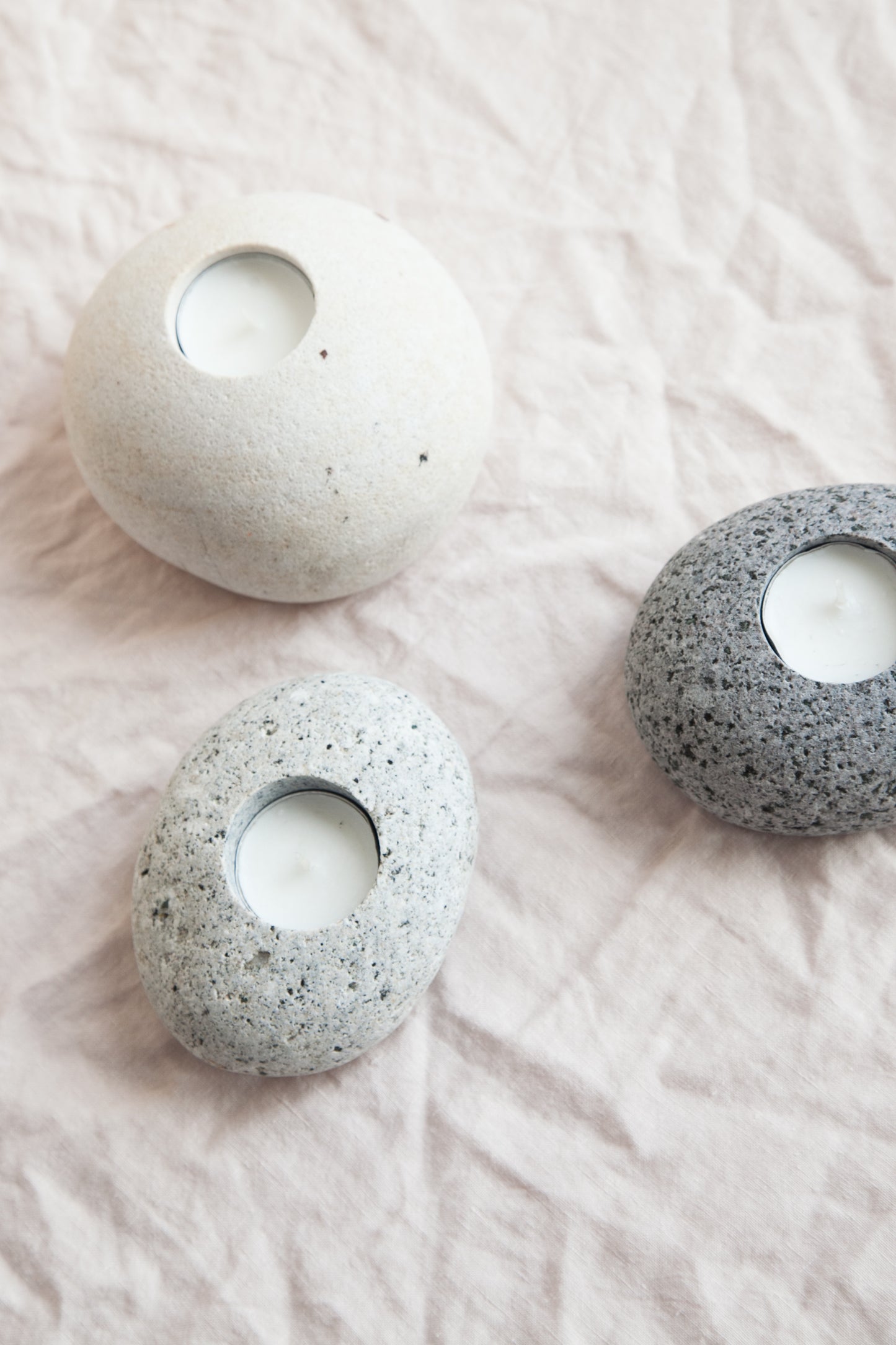 Beach Stone Tea Light