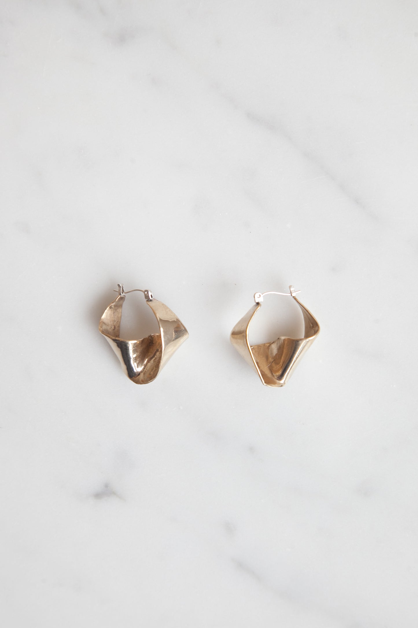 Petite Joan Earrings - Brass