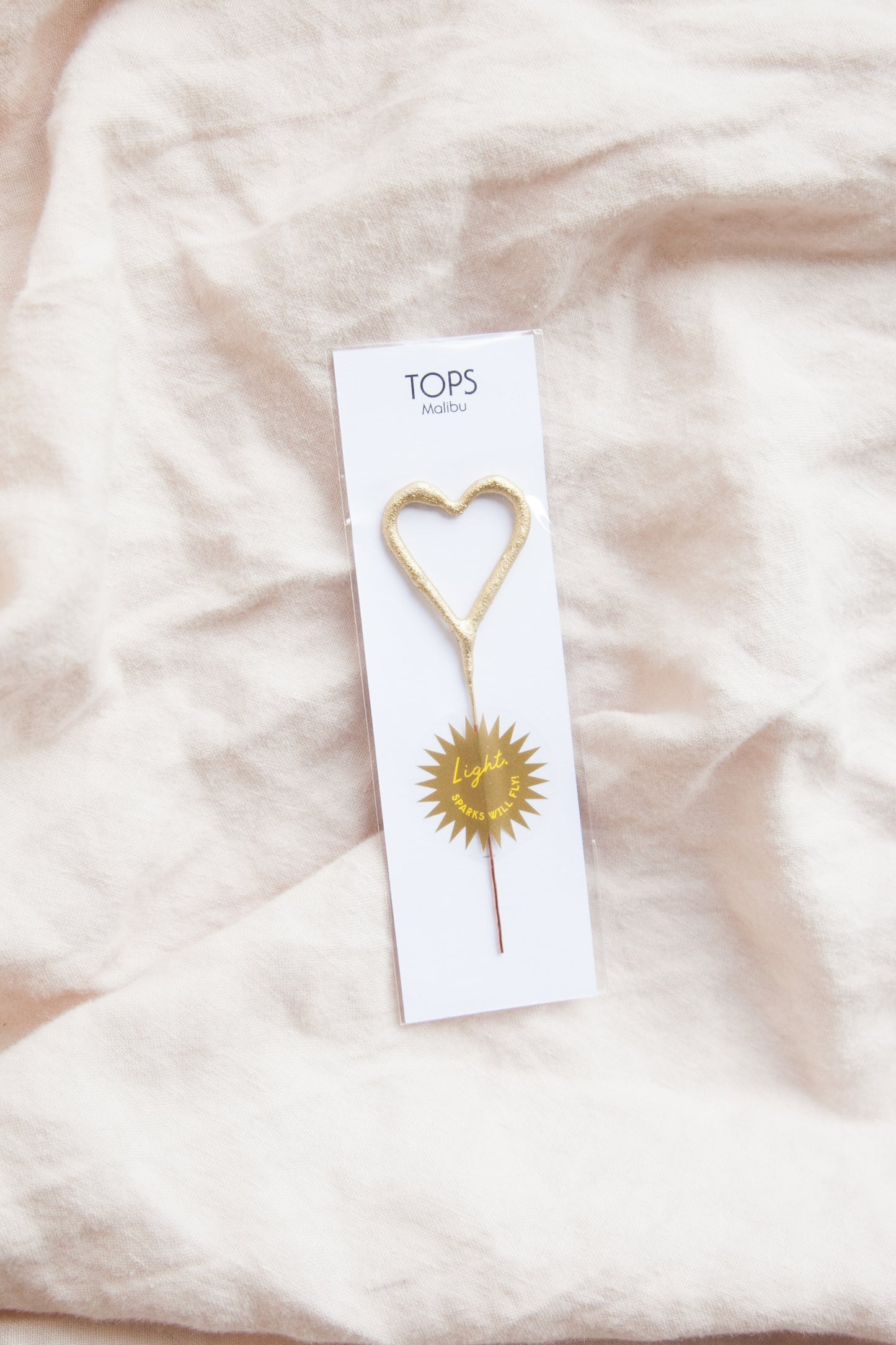 Gold Heart Sparkler
